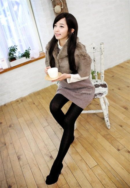 韩国90后女生 冬季甜美搭配集